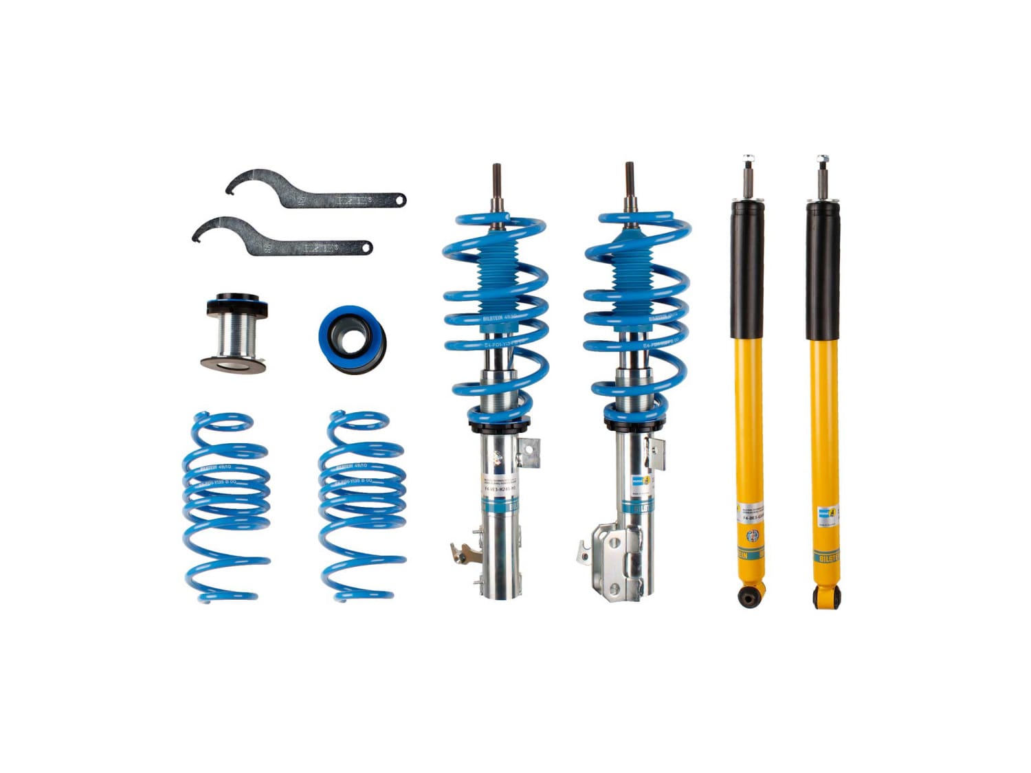 Винтовая подвеска (койловеры) Bilstein B14, Honda Jazz 3 поколение, 2014-2020 (с регулировками высоты), 47-172401 Винтовая подвеска (койловеры) Bilstein B14, Honda Jazz 3 поколение, 2014-2020 (с регулировками высоты), 47-172401
