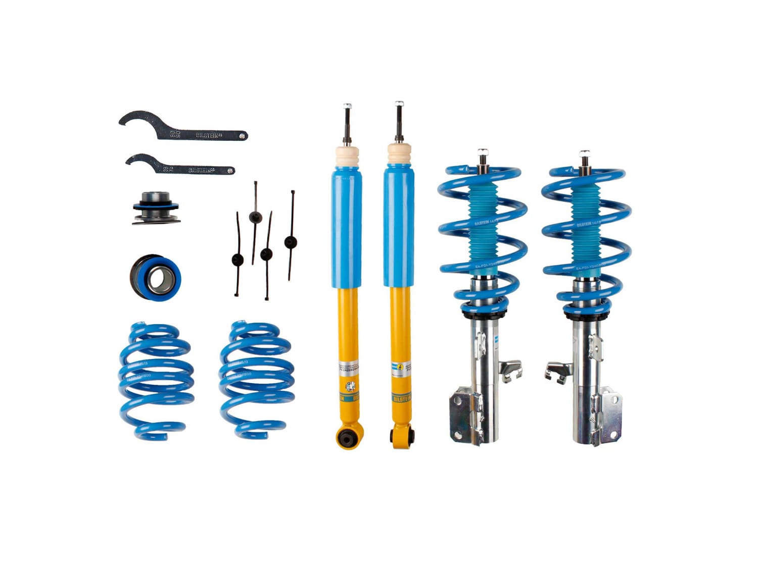 Винтовая подвеска (койловеры) Bilstein B14, Nissan Juke 1 поколение (F15), 2010-2020 (с регулировками высоты), 47-228214 Винтовая подвеска (койловеры) Bilstein B14, Nissan Juke 1 поколение (F15), 2010-2020 (с регулировками высоты), 47-228214