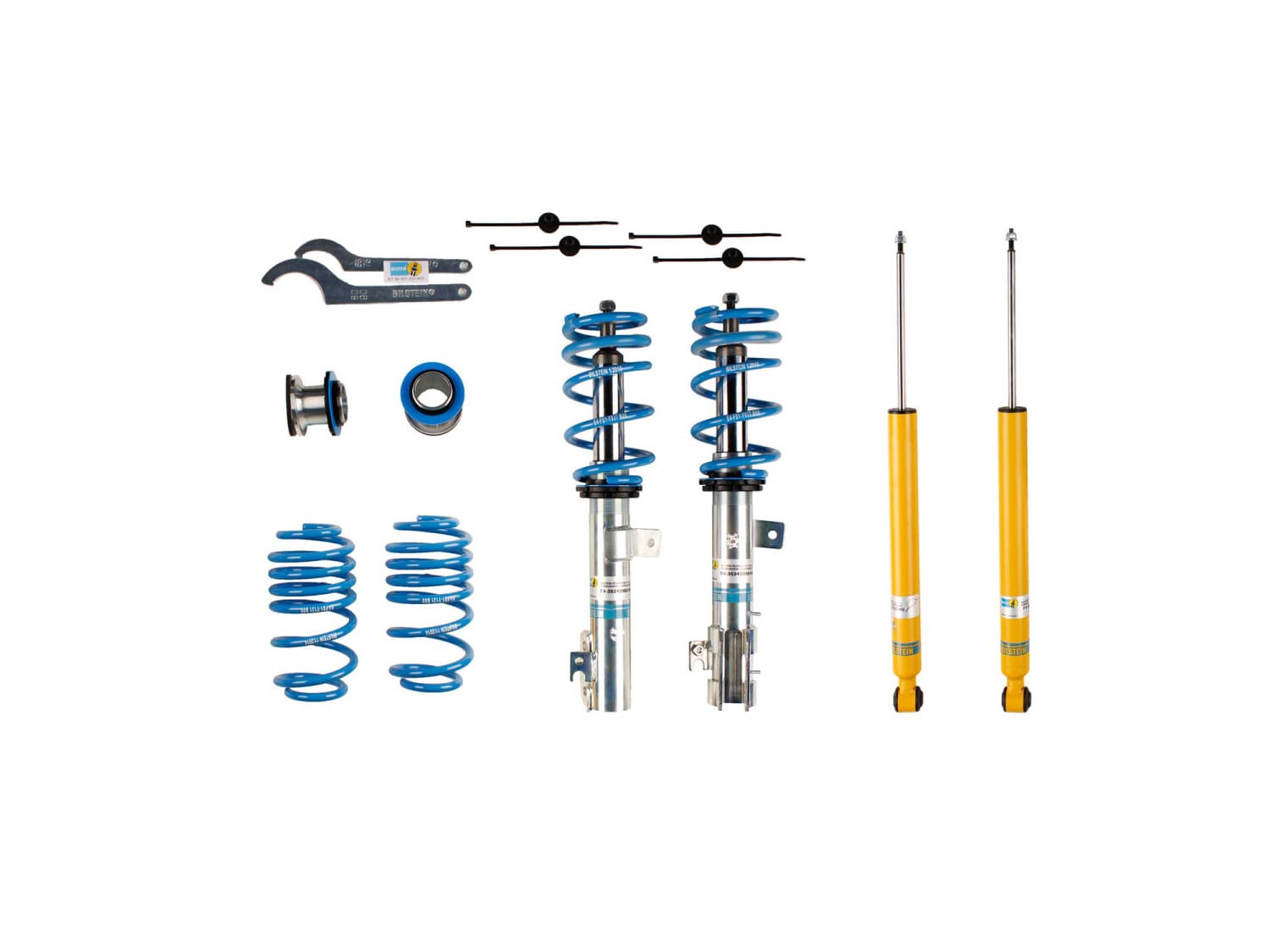 Винтовая подвеска (койловеры) Bilstein B14, Ford Fiesta 6 поколение, 2008-2019 (с регулировками высоты), 47-242043 Винтовая подвеска (койловеры) Bilstein B14, Ford Fiesta 6 поколение, 2008-2019 (с регулировками высоты), 47-242043