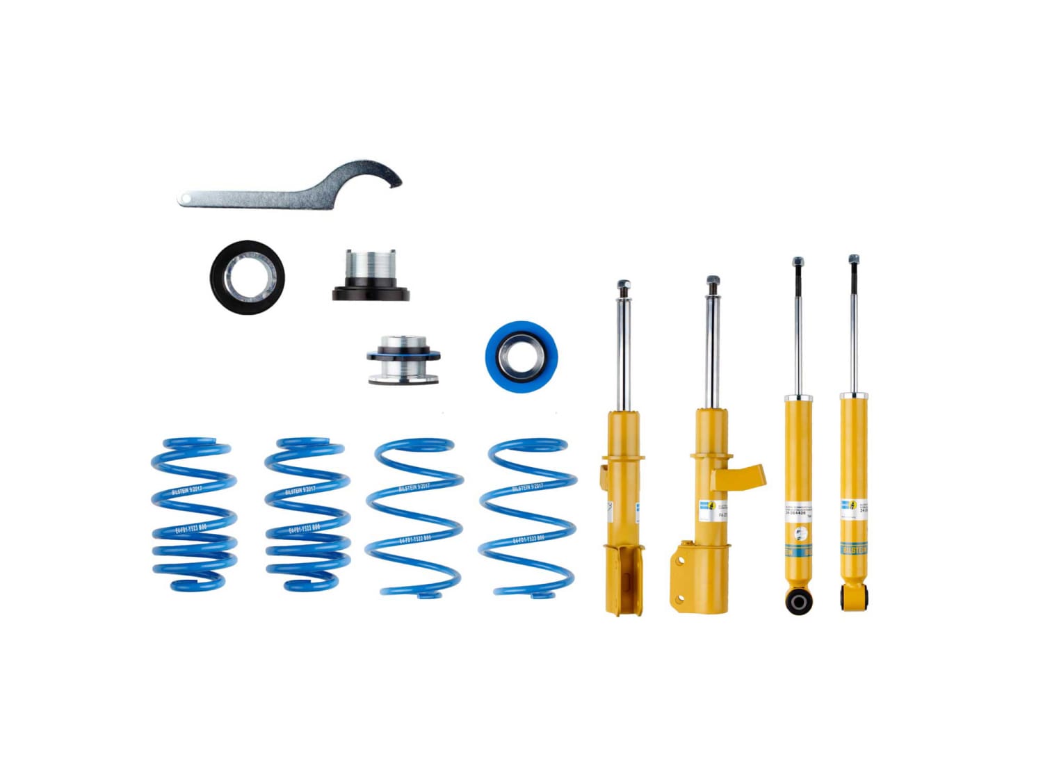 Винтовая подвеска (койловеры) Bilstein B14, Smart Forfour 2 поколение, 2014-2025 (с регулировками высоты), 47-248281 Винтовая подвеска (койловеры) Bilstein B14, Smart Forfour 2 поколение, 2014-2025 (с регулировками высоты), 47-248281