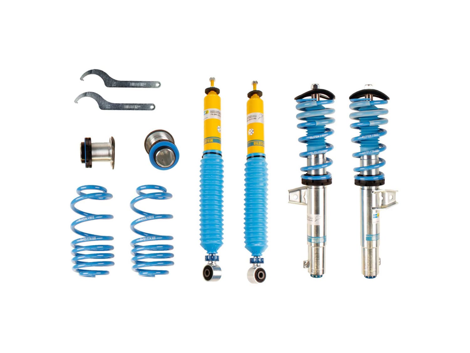 Винтовая подвеска (койловеры) Bilstein B16 PSS10, SEAT Leon 2 поколение, 2005-2013 (с регулировками высоты), 48-135245 Винтовая подвеска (койловеры) Bilstein B16 PSS10, SEAT Leon 2 поколение, 2005-2013 (с регулировками высоты), 48-135245
