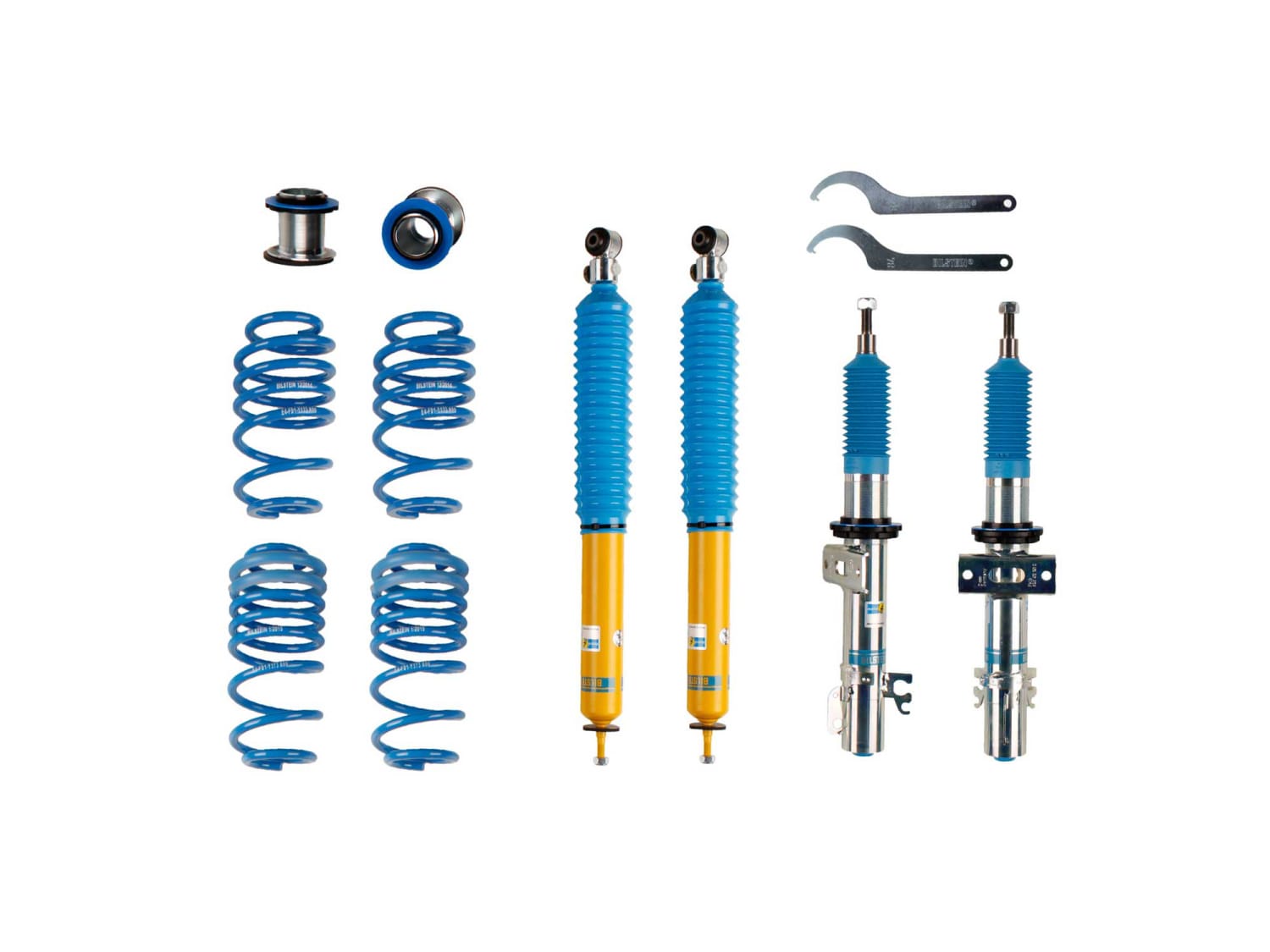 Винтовая подвеска (койловеры) Bilstein B16 PSS9, SEAT Ibiza 4 поколение, 2008-2017 (с регулировками высоты), 48-168229 Винтовая подвеска (койловеры) Bilstein B16 PSS9, SEAT Ibiza 4 поколение, 2008-2017 (с регулировками высоты), 48-168229