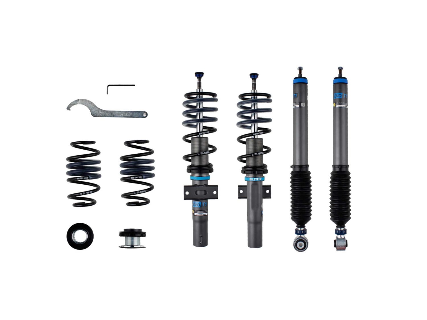Винтовая подвеска (койловеры) Bilstein T1, Skoda Fabia 4 поколение, 2021-2025 (с регулировками высоты), 48-278140 Винтовая подвеска (койловеры) Bilstein T1, Skoda Fabia 4 поколение, 2021-2025 (с регулировками высоты), 48-278140