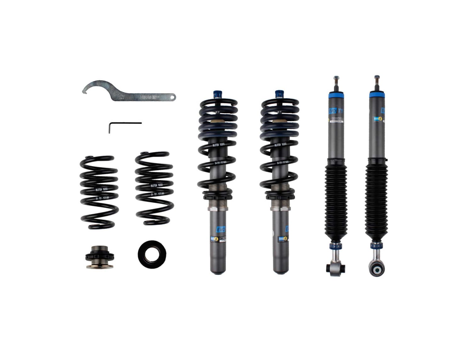 Винтовая подвеска (койловеры) Bilstein T1, Audi A4 5 поколение (B9), 2015-2025 (с регулировками высоты), 48-303538 Винтовая подвеска (койловеры) Bilstein T1, Audi A4 5 поколение (B9), 2015-2025 (с регулировками высоты), 48-303538