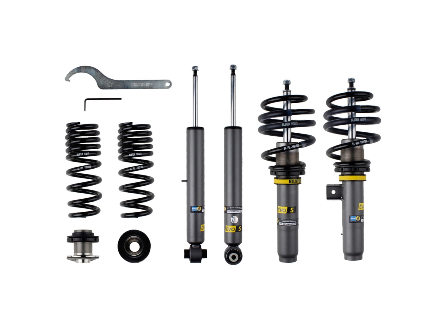 Винтовая подвеска (койловеры) Bilstein EVO S, Skoda Superb 2 поколение (B6/3T), 2008-2015 (с регулировками высоты), 47-342941 Винтовая подвеска (койловеры) Bilstein EVO S, Skoda Superb 2 поколение (B6/3T), 2008-2015 (с регулировками высоты), 47-342941