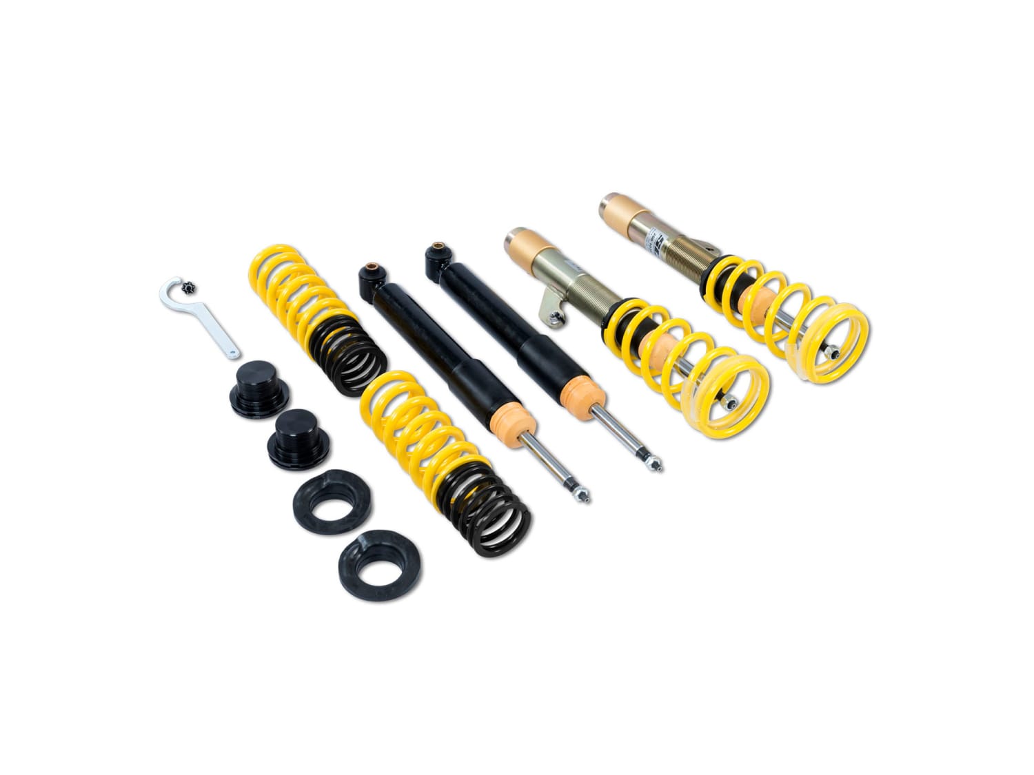 Винтовая подвеска (койловеры) ST XA, SEAT Leon 2 поколение, 2005-2013 (55 мм) (с регулировками высоты), 18281032 Винтовая подвеска (койловеры) ST XA, SEAT Leon 2 поколение, 2005-2013 (55 мм) (с регулировками высоты), 18281032
